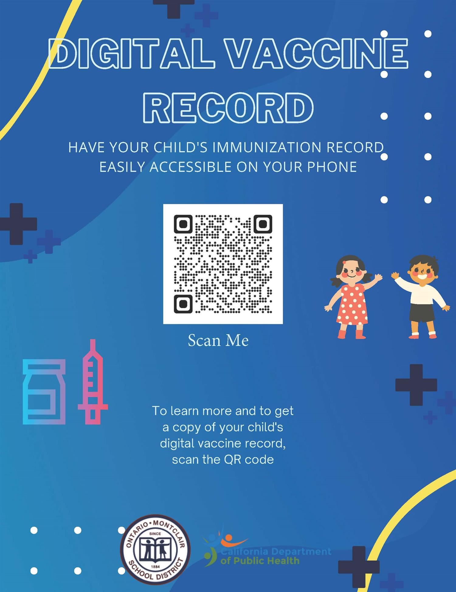 Digital Vaccine Record - Scan the QR code